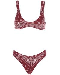 VENUJA - High-Cut Bikini With Brazilian Cut Brief And All-Over Print In - Lyst