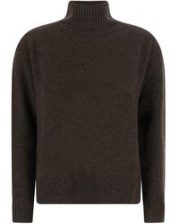Max Mara - 'S Maxmara 'Nocino' High-Neck Sweater With Ribbed Trim - Lyst