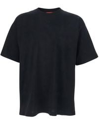 DIESEL - 'T-Lucien' T-Shirt With Tone On Tone Logo Patch On The Front - Lyst