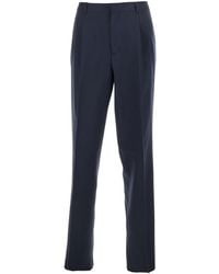 Lardini - Tailored Trousers With Double Pence - Lyst
