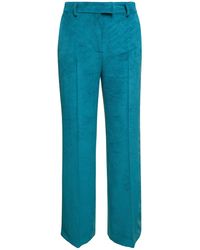Plain - E Pants With Concealed Fastening In Corduroy - Lyst