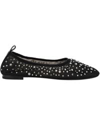 Tory Burch - Ballet Flats With Crystal Accents - Lyst