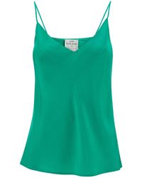 Forte Forte - Top With Spaghetti Straps And V Neckline - Lyst