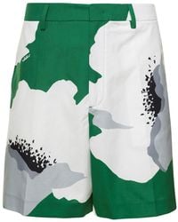 Valentino - 'Flower Portrait' Bermuda Shorts - Lyst