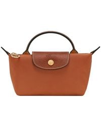 Longchamp - 'Le Pliage Original' Handbag With Logo Engraved On The - Lyst