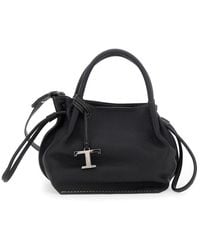 Tod's - Handbag With Drawstring Closure And Adjustable Shoulder St - Lyst