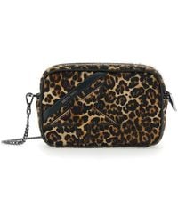 Golden Goose - Shoulder Bag With Star Patch On The Front And Fur T - Lyst
