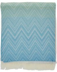Missoni - 'Ciro' Blanket With Zigzag Motif And Fringed H - Lyst
