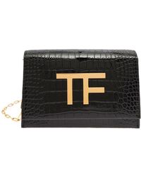 Tom Ford - Shoulder Bag With Tf Logo Detail - Lyst