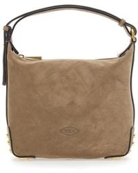 Tod's - Sacca Mini Gommino Metallico - Lyst