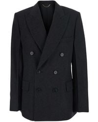 Victoria Beckham - Beatrice Jacket With Notched Revers Collar And Long Sleeves - Lyst