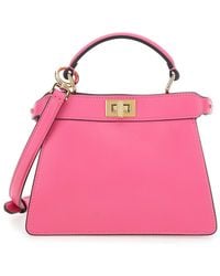 Fendi - Handbag 'Peekaboo Iseeu Petite' With Turn Lock - Lyst