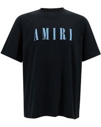 Amiri - T-shirt in jersey di cotone con logo stampato - Lyst