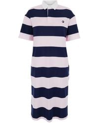Coperni - Abito Con Motivo A Righe All-Over E Logo Ricamato Sul Fronte I - Lyst
