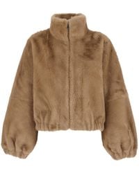 GIOVANNI PARIS - Leather Shearling With Front Zip Closure For Wome - Lyst