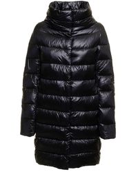 Herno - Woman's Dora Ultralight Quilted Nylon Long Down Jacket - Lyst