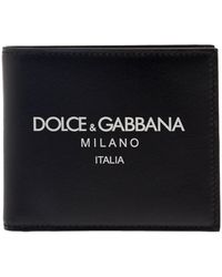 Dolce & Gabbana - Portafoglio Con Stampa A Contrasto Lettering - Lyst