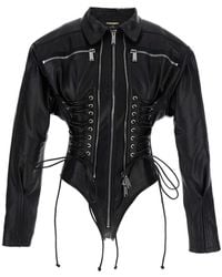 DSquared² - 'Ducati X D2' Bodysuit Styled Jacket With Criss-Crosse - Lyst