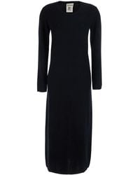 Semicouture - Long Dress Brenda Knit With Long Sleeves - Lyst