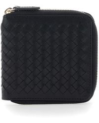 Dragon Diffusion - Woven Leather Wallet With Square Zip - Lyst