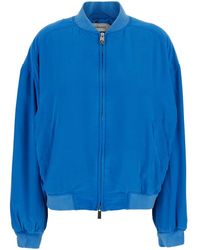 Versace - Bomber Jacket Silk - Lyst