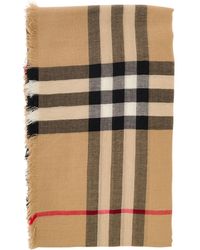 Burberry - Scarf With Vintage Check Motif - Lyst