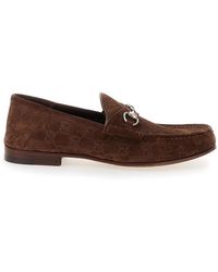 Gucci - Horsebit 1953 Gg Suede Loafer - Lyst