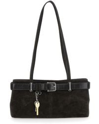 OSOI - Shoulder Bag With Belt Detail And Pendant Keys - Lyst