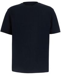 Emporio Armani - T-Shirt Cotton Jacquard T-Shirts - Lyst