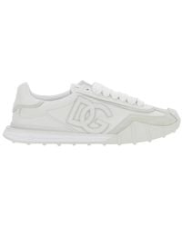 Dolce & Gabbana - Low-Top Athletic Sneakers Leather Trainers - Lyst