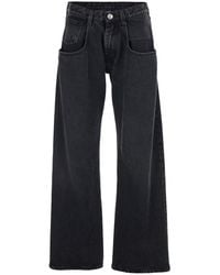 Maison Margiela - Five-Pocket Jeans With Back Logo Stitching - Lyst