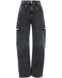 Maison Margiela - Five-Pocket Style Jeans With Rips - Lyst