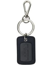 A.P.C. - Key Ring With Engraved Logo - Lyst