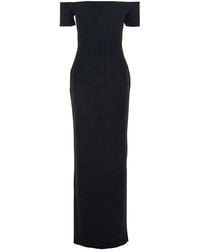 Solace London - 'Nile' Long Dress With Off-The-Shoulder Design And - Lyst