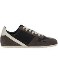 Rick Owens - Low-Top Sneakers With Suede Inserts - Lyst