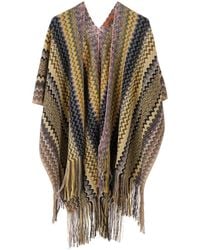 Missoni - Cappa Cpn Scollo A V E Motivo Zigzag All-Over - Lyst