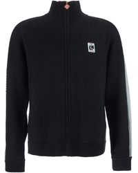 CASABLANCA - High Neck Sweatshirt With Logo Patch On The Front In - Lyst
