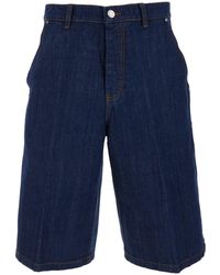 Ami Paris - Five-Pocket Bermuda Shorts With Logo Patch On The Back - Lyst