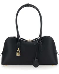 Stella McCartney - 'Ryder' Handbag With Two Top Handles And Front Padlock Detail With Logo - Lyst