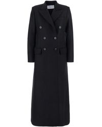 Harris Wharf London - Cappotto Doppiopetto Con Revers Classici Ampi - Lyst