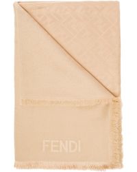 Fendi - Silk Blend Ff Karligraphy Shawl - Lyst