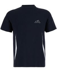 Balenciaga - Crew Neck T-Shirt With Logo Lettering On Front And Back - Lyst