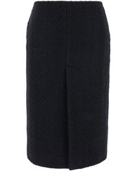 Gucci - Midi Skirt With Rear Slit - Lyst