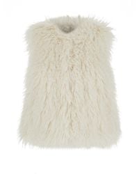 Michael Kors - Sleeveless Jacket With Front Concealed Closure - Lyst