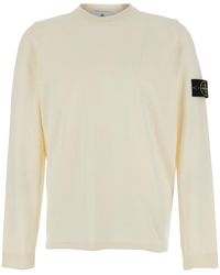 Stone Island - Sweater With Round Neck And Long Sleeves - Lyst