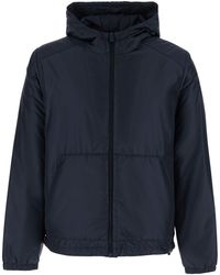 Aspesi - Tech Fabric Front Zip Jacket With High Collar And Side Pockets For - Lyst