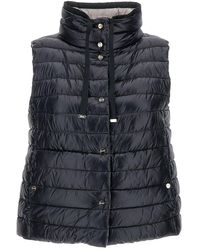 Herno - Reversible Padded Quilted Gilet - Lyst