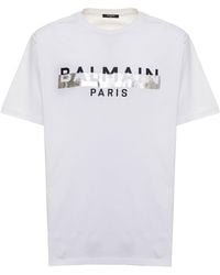 Balmain Short sleeve t-shirts for Men - Up to 54% off | Lyst