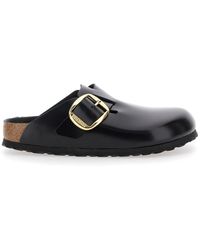 Birkenstock - 'Boston' Slip-On Mules With Buckle - Lyst