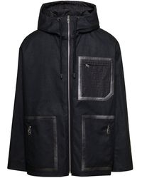 Fendi - Hooded Jacket With Ff Pocket - Lyst